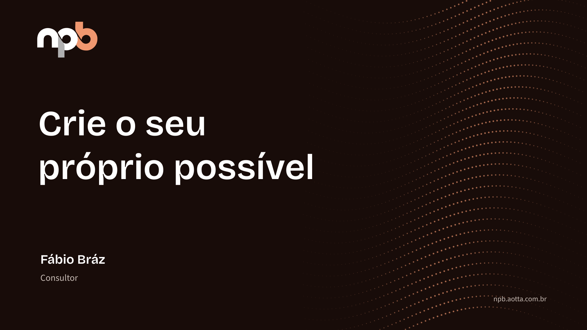 Capa de apresentação NPB